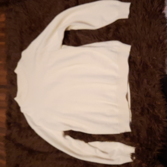 Men's vintage cream crew neck sweater - Picture 3 of 7